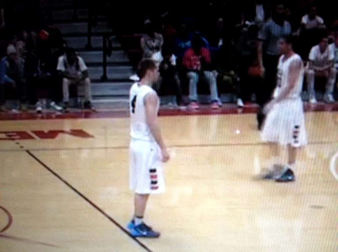 Archival image from Coach Hood's playing years