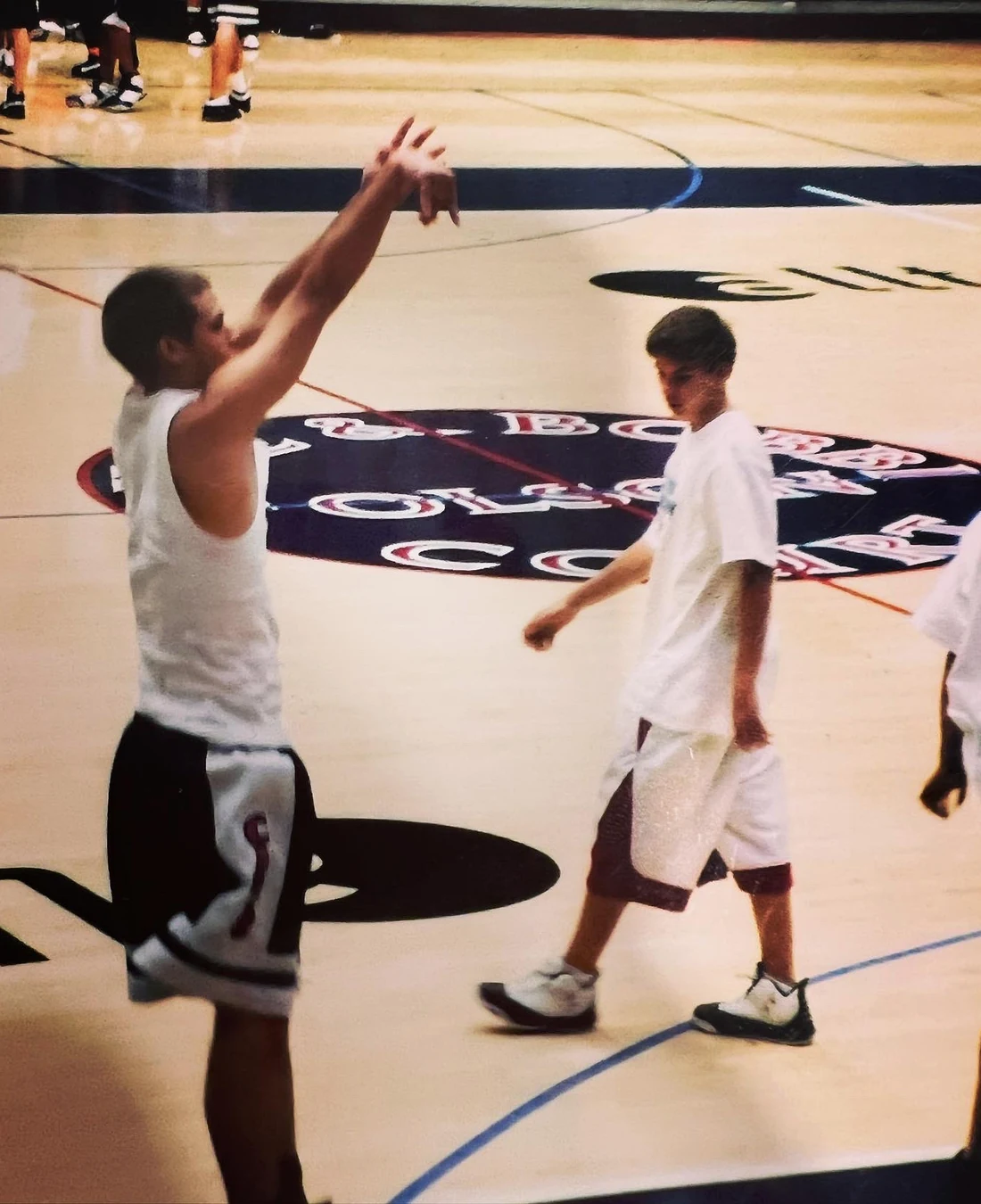 Coach Hood during a formative youth basketball camp