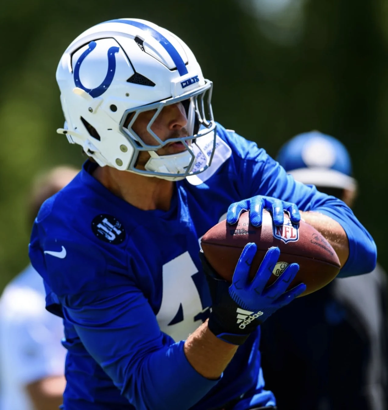 Carson Towt during professional football training
